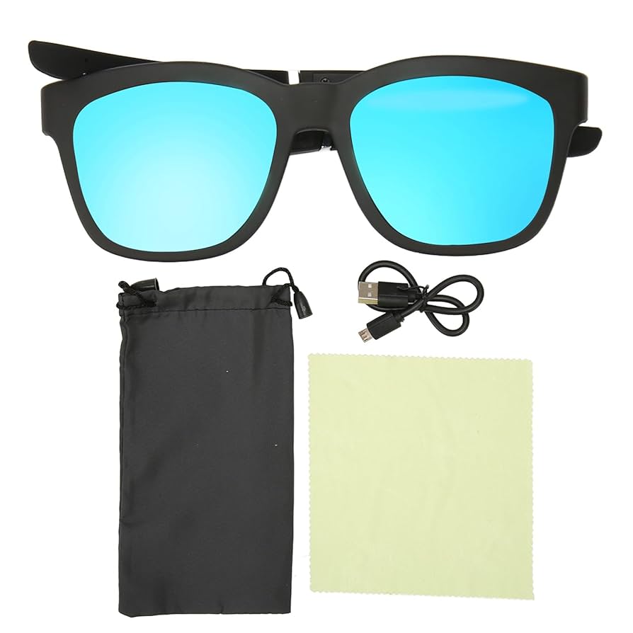 骨伝導サングラス 青 ザングル パンサー 骨伝導イヤホン付きウェアラブルサングラス「ZUNGLE」シリーズ